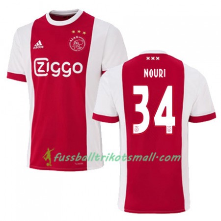 Fußballtrikots Ajax Amsterdam ABDELHAK NOURI 34 2017-2018 Kurzarm Heimtrikotsatz kaufen