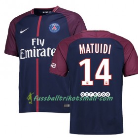 Fußballtrikots PSG BLAISE MATUIDI 14 2017-2018 Kurzarm Heimtrikotsatz kaufen