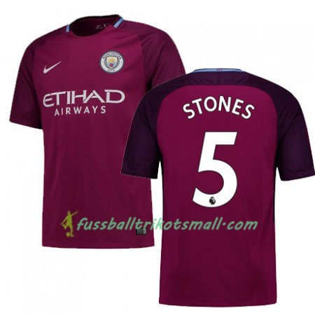 Fußballtrikots Manchester City STONES 5 2017-2018 Kurzarm Auswärts-trikot kaufen