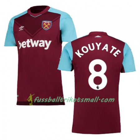 Fußballtrikots West Ham United KOUYATE 2017-2018 Kurzarm Heimtrikotsatz kaufen