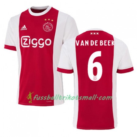 Fußballtrikots Ajax Amsterdam DONNY VAN DE BEEK 6 2017-2018 Kurzarm Heimtrikotsatz kaufen