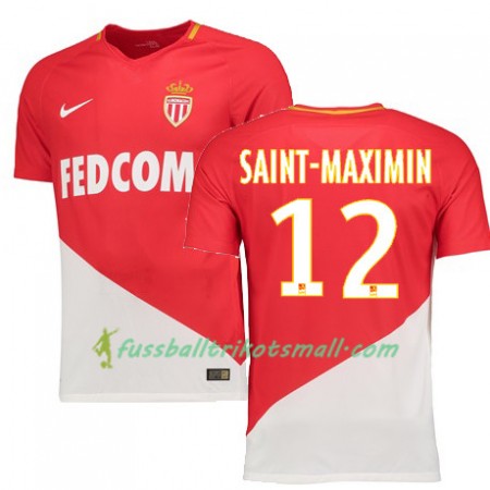 Fußballtrikots AS Monaco SAINT-MAXIMIN 12 2017-2018 Kurzarm Heimtrikotsatz kaufen