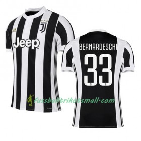 Fußballtrikots Juventus Turin BERNARDESCHI 33 2017-2018 Kurzarm Heimtrikotsatz kaufen