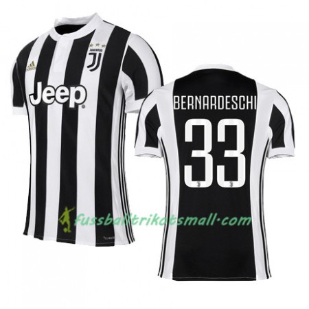 Fußballtrikots Juventus Turin BERNARDESCHI 33 2017-2018 Kurzarm Heimtrikotsatz kaufen