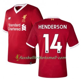 Fußballtrikots Liverpool HENDERSON 14 2017-2018 Kurzarm Heimtrikotsatz kaufen
