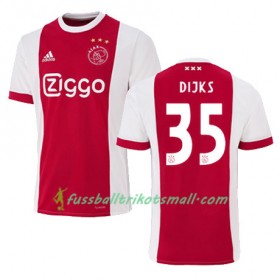 Fußballtrikots Ajax Amsterdam MITCHELL DIJKS 35 2017-2018 Kurzarm Heimtrikotsatz kaufen