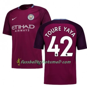 Fußballtrikots Manchester City TOURE YAYA 42 2017-2018 Kurzarm Auswärts-trikot kaufen