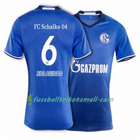 Fußballtrikots FC Schalke 04 KOLASINAC 6 2017-2018 Kurzarm Heimtrikotsatz kaufen