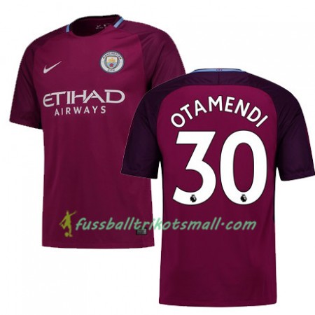 Fußballtrikots Manchester City OTAMENDI 30 2017-2018 Kurzarm Auswärts-trikot kaufen