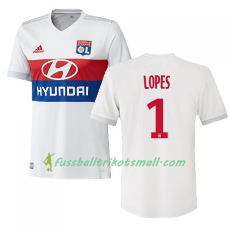 Fußballtrikots Olympique Lyon ANTHONY LOPES 1 2017-2018 Kurzarm Heimtrikotsatz kaufen