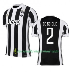 Fußballtrikots Juventus Turin DE SCIGLIO 2 2017-2018 Kurzarm Heimtrikotsatz kaufen