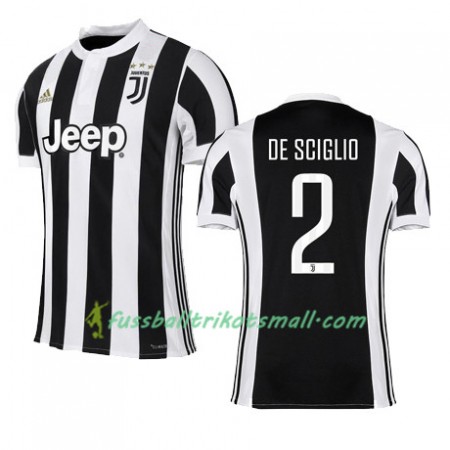 Fußballtrikots Juventus Turin DE SCIGLIO 2 2017-2018 Kurzarm Heimtrikotsatz kaufen