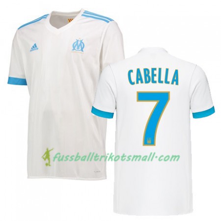 Fußballtrikots Olympique Marseille REMY CABELLA 7 2017-2018 Kurzarm Heimtrikotsatz kaufen