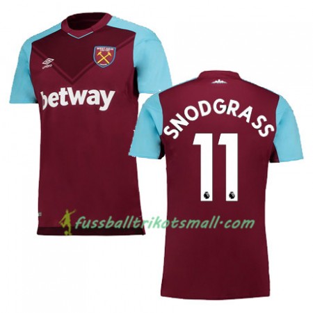 Fußballtrikots West Ham United SNODGRASS 2017-2018 Kurzarm Heimtrikotsatz kaufen