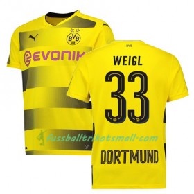 Fußballtrikots Borussia Dortmund WEIGL 33 2017-2018 Kurzarm Heimtrikotsatz kaufen
