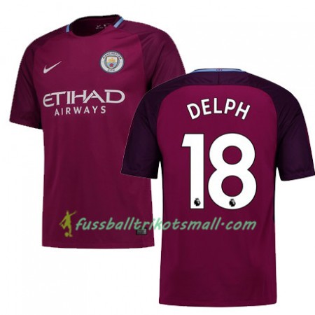 Fußballtrikots Manchester City DELPH 18 2017-2018 Kurzarm Auswärts-trikot kaufen