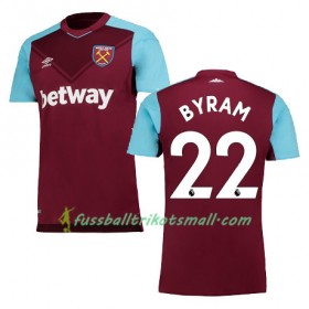 Fußballtrikots West Ham United BYRAM 2017-2018 Kurzarm Heimtrikotsatz kaufen
