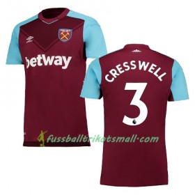 Fußballtrikots West Ham United CRESSWELL 2017-2018 Kurzarm Heimtrikotsatz kaufen
