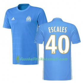 Fußballtrikots Olympique Marseille FLORIAN ESCALES 40 2017-2018 Kurzarm Auswärts-trikot kaufen