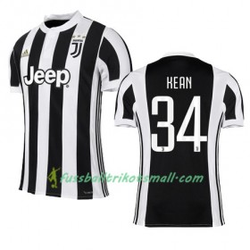 Fußballtrikots Juventus Turin KEAN 34 2017-2018 Kurzarm Heimtrikotsatz kaufen