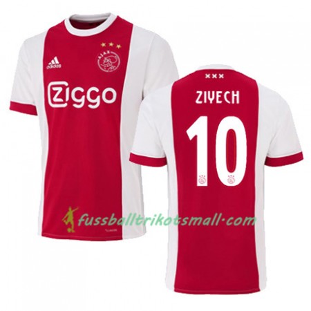 Fußballtrikots Ajax Amsterdam HAKIM ZIYECH 10 2017-2018 Kurzarm Heimtrikotsatz kaufen