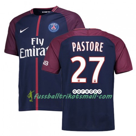 Fußballtrikots PSG JAVIER PASTORE 27 2017-2018 Kurzarm Heimtrikotsatz kaufen