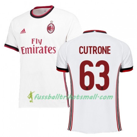 Fußballtrikots AC Mailand CUTRONE 63 2017-2018 Kurzarm Auswärts-trikot kaufen
