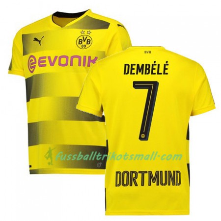 Fußballtrikots Borussia Dortmund DEMBELE 7 2017-2018 Kurzarm Heimtrikotsatz kaufen