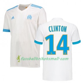 Fußballtrikots Olympique Marseille CLINTON N JIE 14 2017-2018 Kurzarm Heimtrikotsatz kaufen
