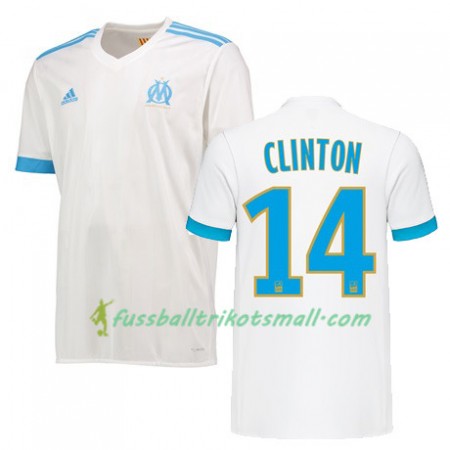 Fußballtrikots Olympique Marseille CLINTON N JIE 14 2017-2018 Kurzarm Heimtrikotsatz kaufen