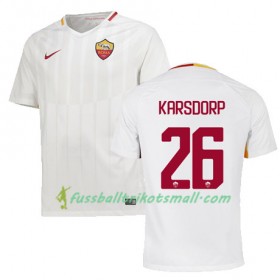 Fußballtrikots AS Rom KARSDORP 26 2017-2018 Kurzarm Auswärts-trikot kaufen