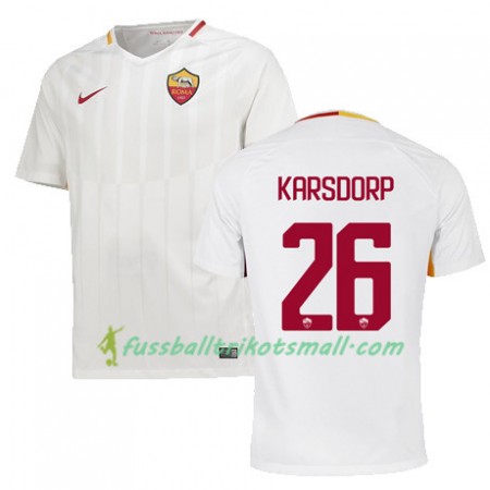 Fußballtrikots AS Rom KARSDORP 26 2017-2018 Kurzarm Auswärts-trikot kaufen