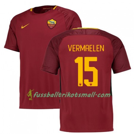 Fußballtrikots AS Rom VERMAELEN 15 2017-2018 Kurzarm Heimtrikotsatz kaufen
