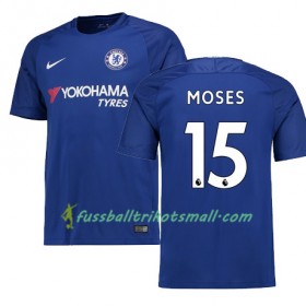 Fußballtrikots Chelsea MOSES 15 2017-2018 Kurzarm Heimtrikotsatz kaufen