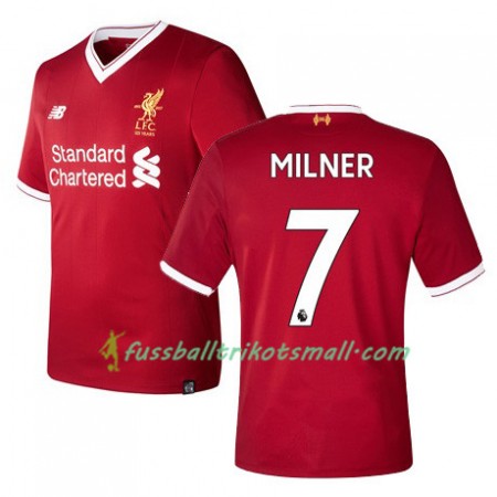 Fußballtrikots Liverpool MILNER 7 2017-2018 Kurzarm Heimtrikotsatz kaufen