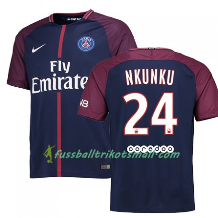 Fußballtrikots PSG CHRISTOPHER NKUNKU 24 2017-2018 Kurzarm Heimtrikotsatz kaufen
