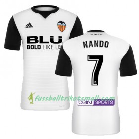 Fußballtrikots FC Valencia NANDO 2017-2018 Kurzarm Heimtrikotsatz kaufen