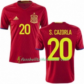 Fußballtrikots Spanien SANTI CAZORLA Heimtrikotsatz Euro 2016