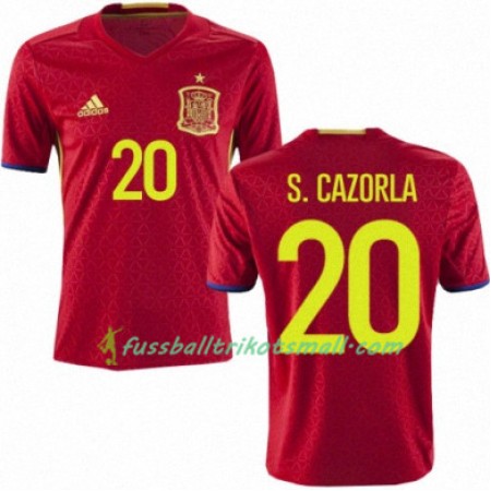 Fußballtrikots Spanien SANTI CAZORLA Heimtrikotsatz Euro 2016