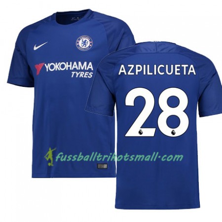 Fußballtrikots Chelsea AZPILICUETA 28 2017-2018 Kurzarm Heimtrikotsatz kaufen