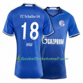 Fußballtrikots FC Schalke 04 SAM 18 2017-2018 Kurzarm Heimtrikotsatz kaufen
