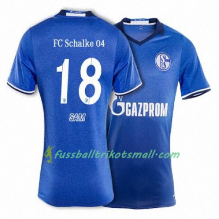 Fußballtrikots FC Schalke 04 SAM 18 2017-2018 Kurzarm Heimtrikotsatz kaufen