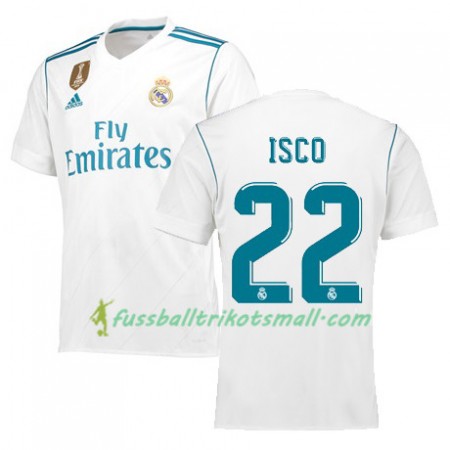 Fußballtrikots Real Madrid ISCO 22 2017-2018 Kurzarm Heimtrikotsatz kaufen