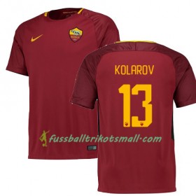 Fußballtrikots AS Rom KOLAROV 13 2017-2018 Kurzarm Heimtrikotsatz kaufen