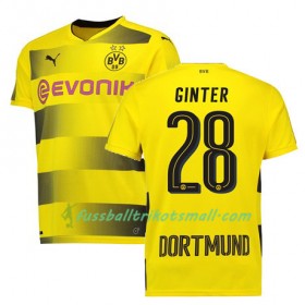 Fußballtrikots Borussia Dortmund GINTER 28 2017-2018 Kurzarm Heimtrikotsatz kaufen