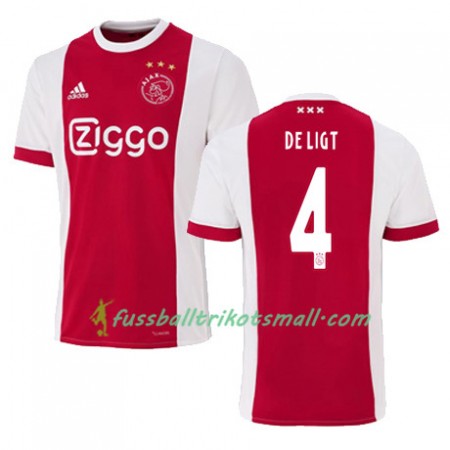 Fußballtrikots Ajax Amsterdam Matthijs de Ligt 4 2017-2018 Kurzarm Heimtrikotsatz kaufen