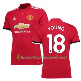 Fußballtrikots Manchester United YOUNG 18 2017-2018 Kurzarm Heimtrikotsatz kaufen