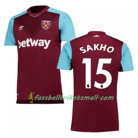 Fußballtrikots West Ham United SAKHO 2017-2018 Kurzarm Heimtrikotsatz kaufen