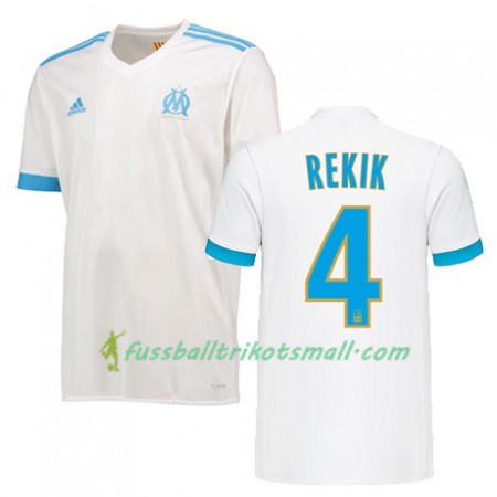 Fußballtrikots Olympique Marseille KARIM REKIK 4 2017-2018 Kurzarm Heimtrikotsatz kaufen