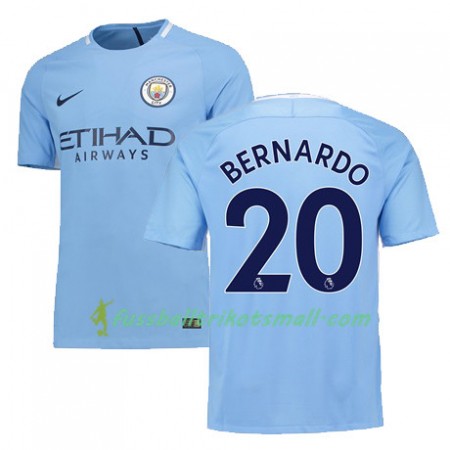 Fußballtrikots Manchester City BERNARDO 20 2017-2018 Kurzarm Heimtrikotsatz kaufen